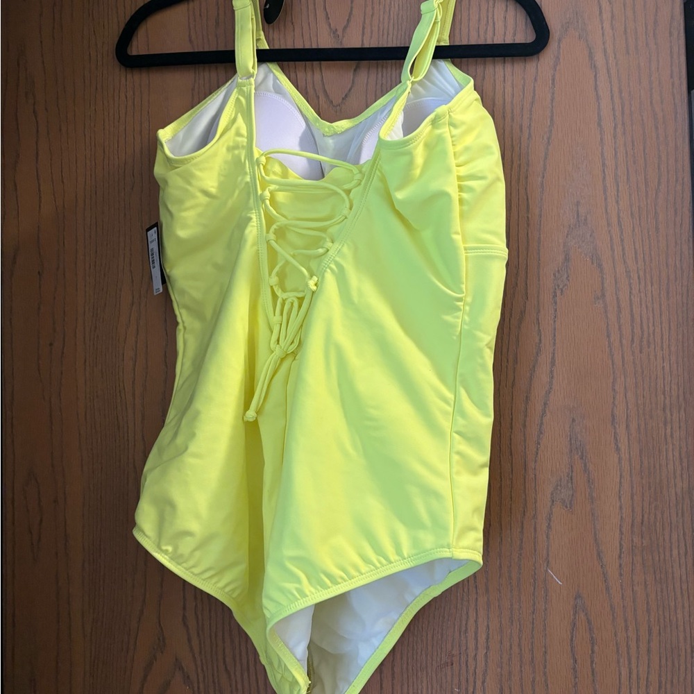 Torrid Yellow One-Piece Swimsuit NWT - Picture 3 of 4
